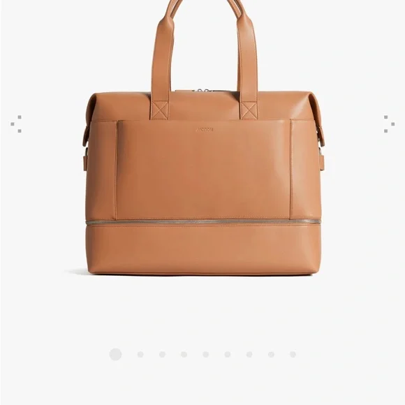 Vegan Brown Leather Tote Bag from MONOS: Bags